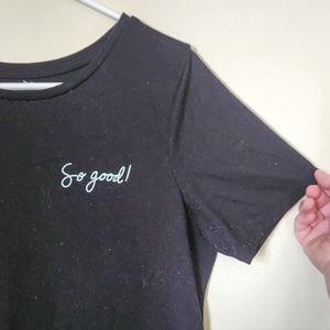 Black Athletic Short Sleeve Tee